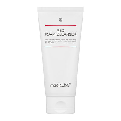 medicube Red Foam Cleanser 120ml with bha for clean pores and acne