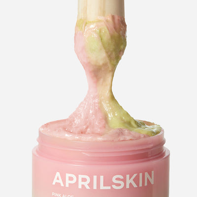 APRILSKIN Pink Aloe Mask-to-Foam Soothing Cleanser 120g with aloe for hydration and soothing