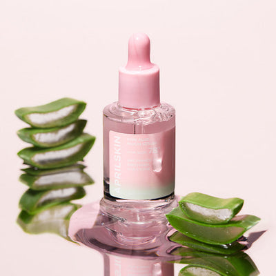 APRILSKIN Pink Aloe Mucin Serum 30ml with niacinamide for bright skin and minimized pores