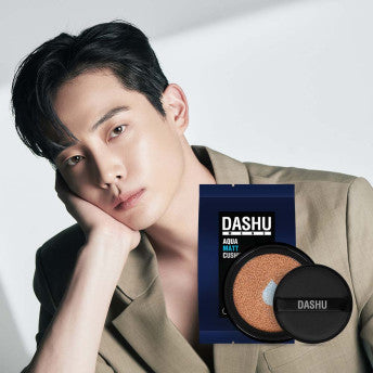 Dashu Men’s Aqua Matte BB Cushion (for Refill) 15g (SPF50+/PA++++) with centella for soothing and repair