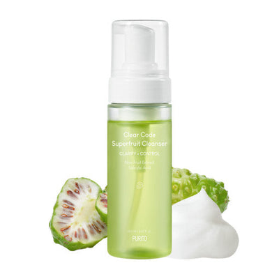 [PURITO SEOUL] Clear Code Superfruit Cleanser 150ml with bha for clean pores and acne