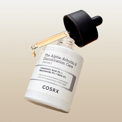 COSRX The Alpha-Arbutin 2 Discoloration Care Serum 50ml with pha for gentle exfoliation and hydration