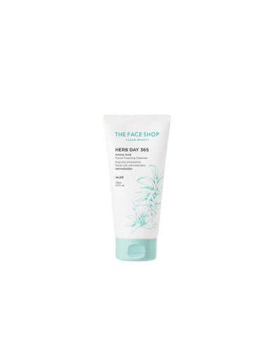 THE FACE SHOP Herb Day 365 Amino Acid Facial Foaming Cleanser 170ml #Aloe - buy online