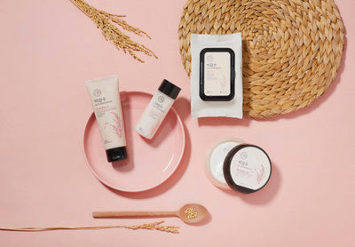 THE FACE SHOP Rice Water Bright Cleansing Wipes 50 Sheets - deep cleansing