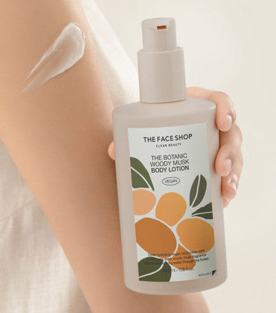 THE FACE SHOP The Botanic Woody Musk Body Lotion 350ml - how to use