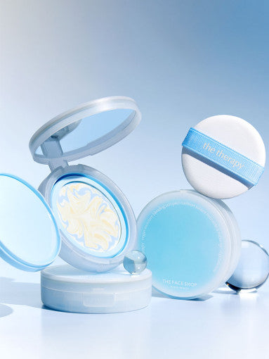 THE FACE SHOP The Therapy Vegan Moisture Blending Sun Pact SPF 50+ PA++++ 14 g x 2 unidades
