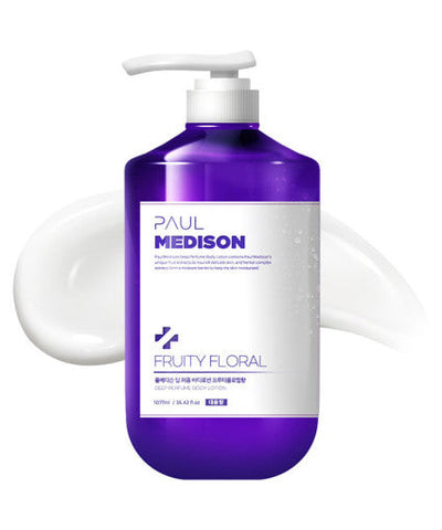 PAUL MEDISON Deep Perfume Body Lotion 1077ml #Fruity Floral - application method