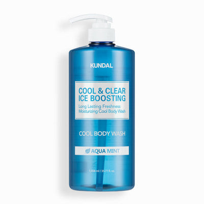 KUNDAL Cool & Clear Ice Boosting Cool Body Wash 1058ml #Aqua Mint - product texture