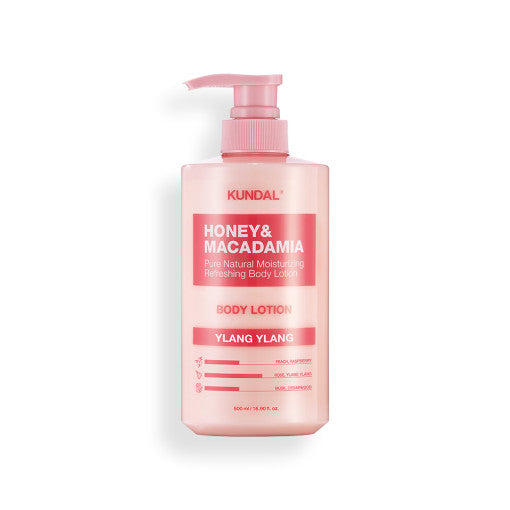 KUNDAL HONEY & MACADAΜΙΑ PURE BODY LOTION 500ml (9-type) with honey for nourishment and hydration