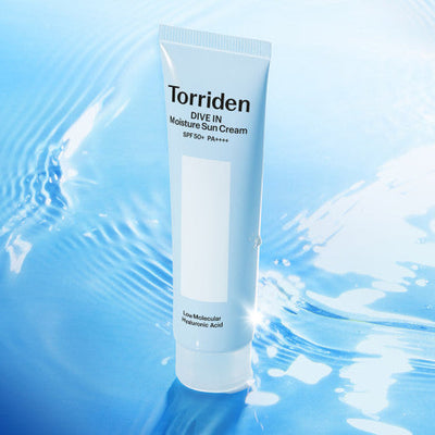 Torriden DIVE-IN Watery Moisture Sun Cream 60ml (SPF 50+ PA++++) with aloe for hydration and soothing