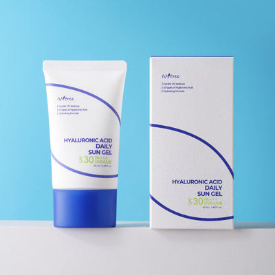 ISNTREE Hyaluronic Acid Daily Sun Gel 50ml SPF30 PA+++ with hyaluronic for deep hydration