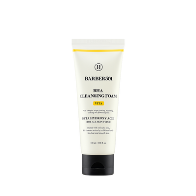 BARBER501 BHA Cleansing Foam 100ml #VITA with bha for clean pores and acne