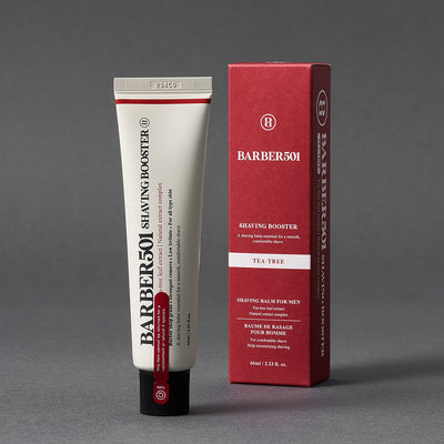BARBER501 Shaving Booster Balm 66ml Red(Tea Tree) - hydration and protection