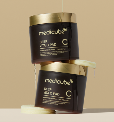 medicube Deep Vita C Pad 150g (70 Pads) with niacinamide for bright skin and minimized pores