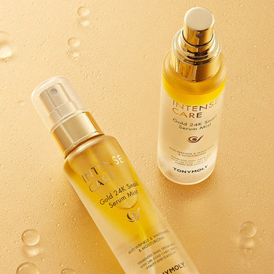 TONYMOLY Intense Care Gold 24K Snail Serum Mist 100ml with snail for regeneration and scars