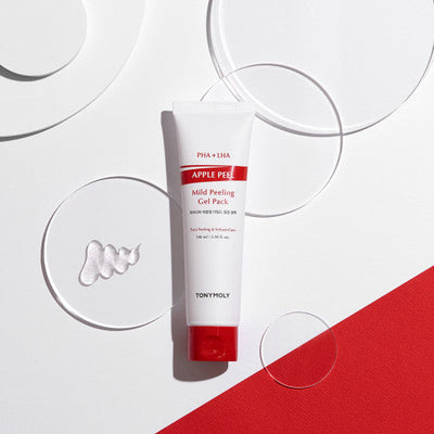 TONYMOLY PHA + LHA Apple Mild Peeling Gel Pack 100ml with pha for gentle exfoliation and hydration