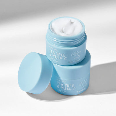 TONYMOLY Pure Dew Tea Tree & Yuja C Cream 50ml - hydration and protection