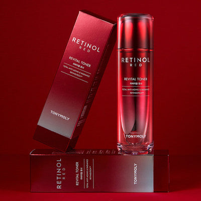 TONYMOLY Red Retinol Revital Toner 120ml with retinol for anti-aging and cell renewal