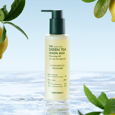 TONYMOLY The Chok Chok Green Tea Lemon Mild Cleansing Oil 200ml - deep cleansing