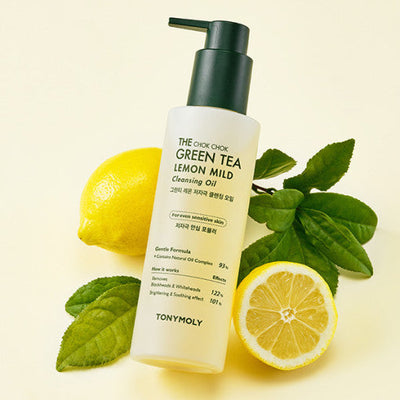 TONYMOLY The Chok Chok Green Tea Lemon Mild Cleansing Oil 200ml - deep cleansing
