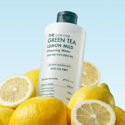 TONYMOLY The Chok Chok Green Tea Lemon Mild Cleansing Water 300ml - deep cleansing