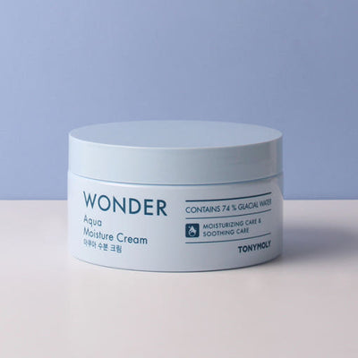 TONYMOLY Wonder Aqua Moisture Cream 300ml with hyaluronic for deep hydration
