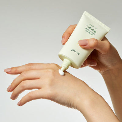 goodal Heartleaf Calming Mineral Filter Sun Cream 50ml SPF50+ PA++++ with hyaluronic for deep hydration