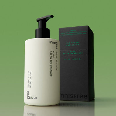 Innisfree Isle Number Body Lotion 300ml #Green Tea Essence - intensive hydration