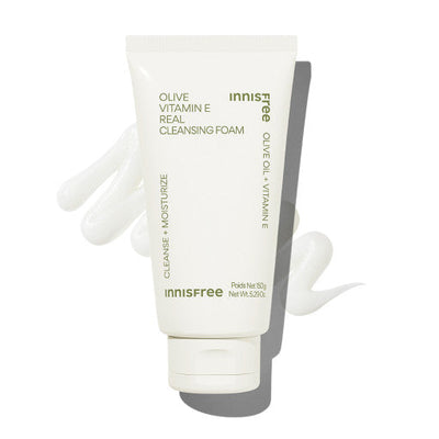 innisfree Olive Vitamin E Real Cleansing Foam 150g - deep cleansing