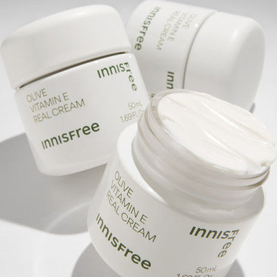 innisfree Olive Vitamin E Real Cream 50ml - deep cleansing