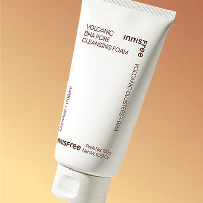 innisfree Volcanic BHA Pore Cleansing Foam 150g with bha for clean pores and acne
