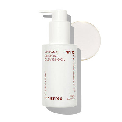 Innisfree Volcanic BHA Pore Cleansing Oil 150ml with bha for clean pores and acne