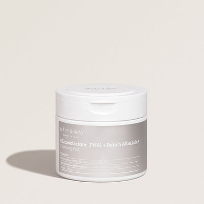 [MARY & MAY] Gluconolactone (PHA)+Betula Alba Juice Cleansing Pad 270ml (70 Pads) with pha for gentle exfoliation and hydration