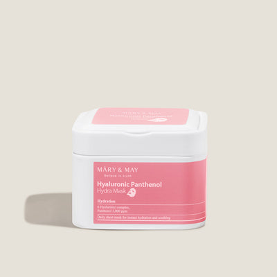 [MARY & MAY] Hyaluronic Panthenol Hydra Mask 400g (30ea) with hyaluronic for deep hydration