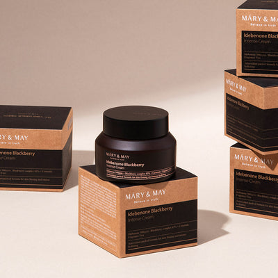 [MARY & MAY] Idebenone + Blackberry Complex Intense Cream 70g with ceramide for strengthened skin barrier