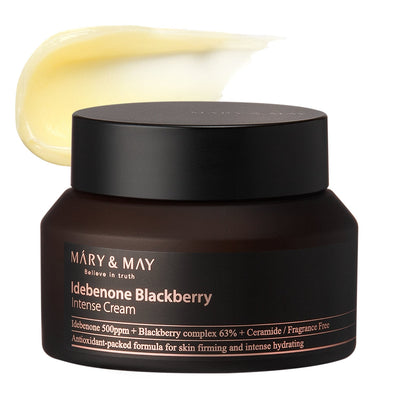 [MARY & MAY] Idebenone + Blackberry Complex Intense Cream 70g with ceramide for strengthened skin barrier