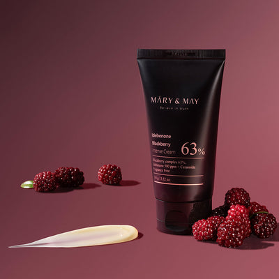 [MARY & MAY] Idebenone Blackberry Complex Intense Cream 100g - deep cleansing