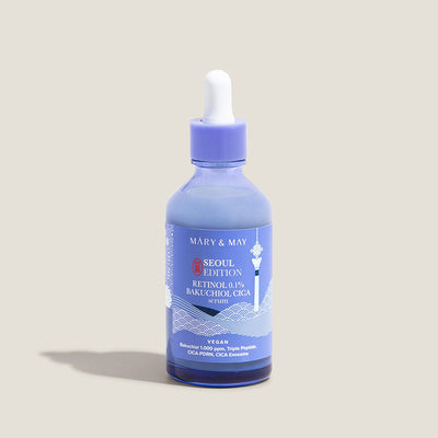 [MARY & MAY] Retinol 0.1% Bakuchiol Cica Serum 80ml with ceramide for strengthened skin barrier