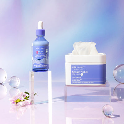 [MARY & MAY] Retinol 0.1% Bakuchiol Cica Serum 80ml with fermented for improved absorption and brightness