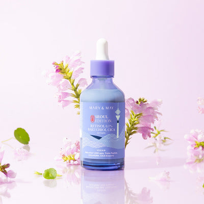 [MARY & MAY] Retinol 0.1% Bakuchiol Cica Serum 80ml with hyaluronic for deep hydration