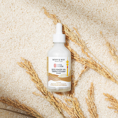 [MARY & MAY] Rice Niacin 10% Triple Vitamin Serum 80ml with niacinamide for bright skin and minimized pores