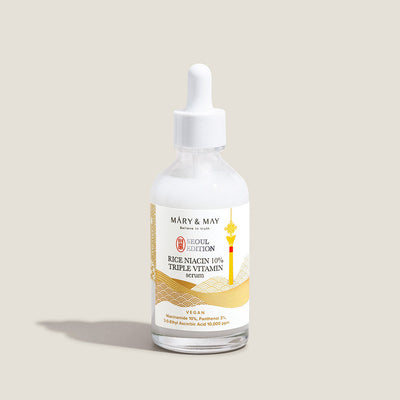 [MARY & MAY] Rice Niacin 10% Triple Vitamin Serum 80ml with niacinamide for bright skin and minimized pores