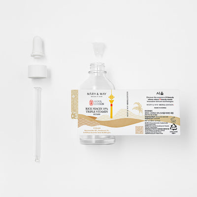 [MARY & MAY] Rice Niacin 10% Triple Vitamin Serum 80ml with niacinamide for bright skin and minimized pores