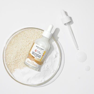 [MARY & MAY] Rice Niacin 10% Triple Vitamin Serum 80ml with niacinamide for bright skin and minimized pores