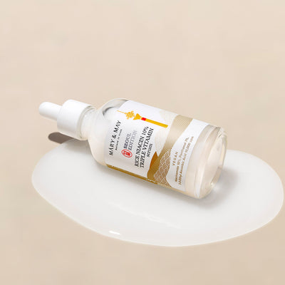 [MARY & MAY] Rice Niacin 10% Triple Vitamin Serum 80ml with niacinamide for bright skin and minimized pores