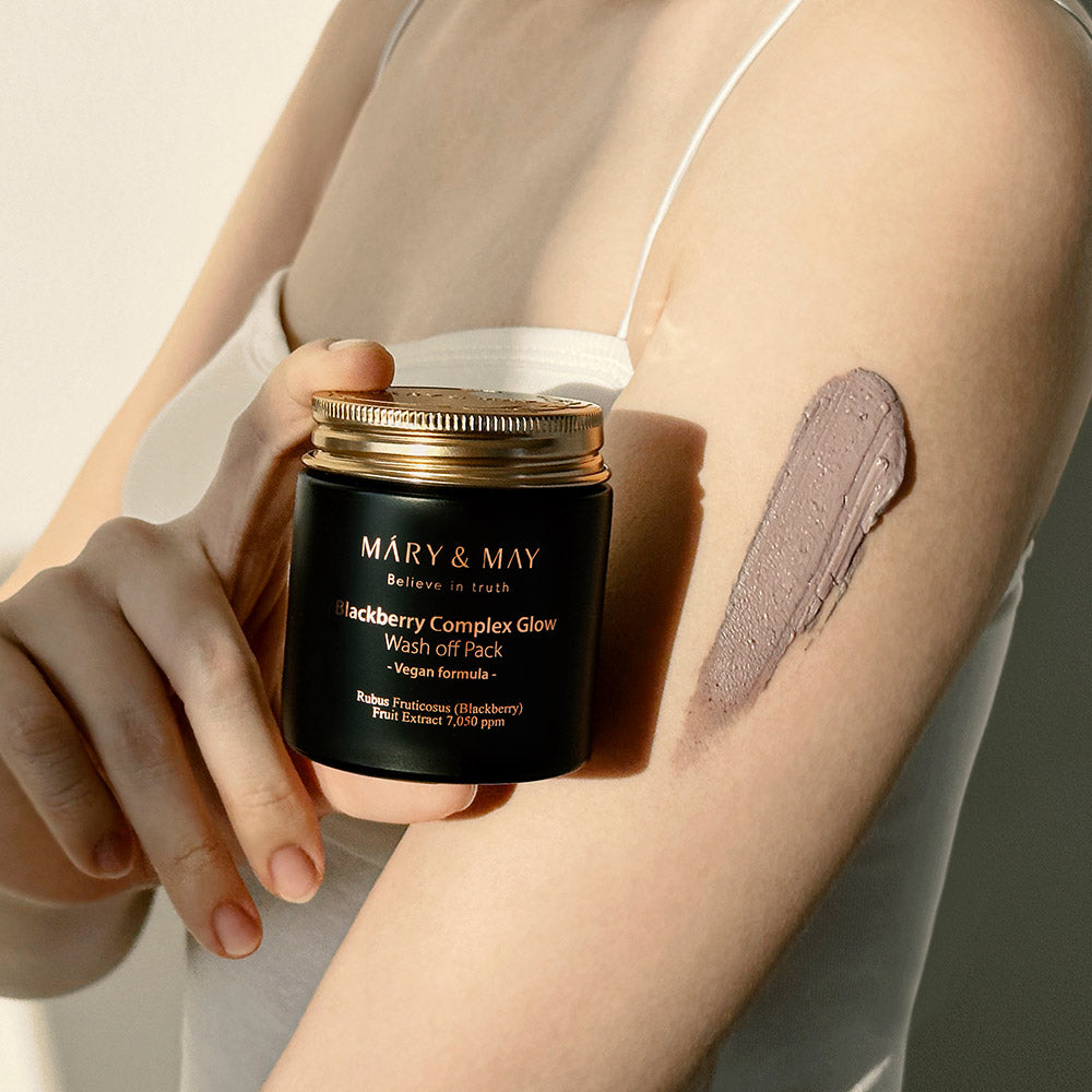 [MARY &amp; MAY] Pack nettoyant éclat au complexe de mûres végétaliennes 125 g