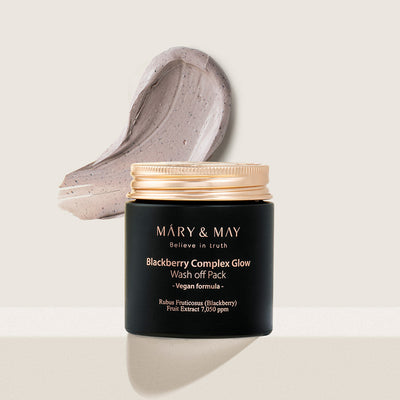 [MARY & MAY] Vegan Blackberry Complex Glow Washoff Pack 125g - weekly treatment