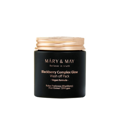 [MARY & MAY] Vegan Blackberry Complex Glow Washoff Pack 125g - weekly treatment