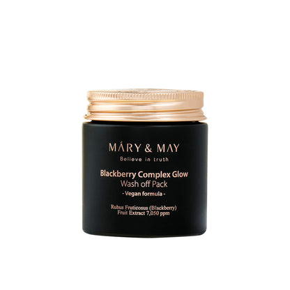 [MARY &amp; MAY] Pack nettoyant éclat au complexe de mûres végétaliennes 125 g