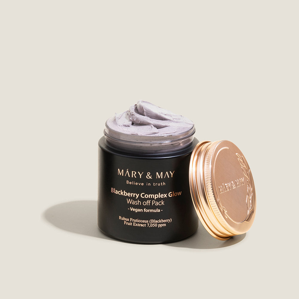 [MARY &amp; MAY] Pack nettoyant éclat au complexe de mûres végétaliennes 125 g